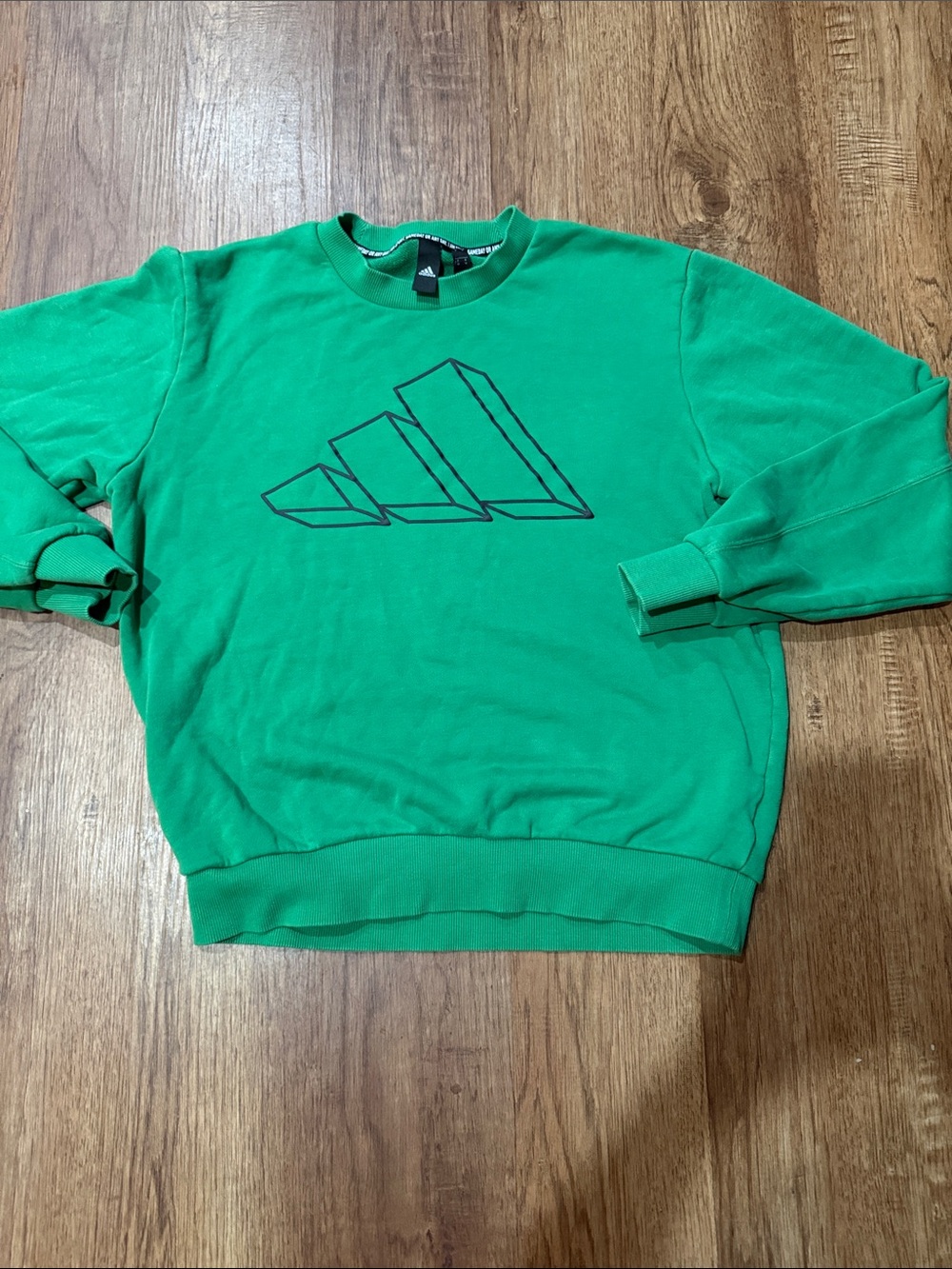 adidas Graphic Crewneck Sweatshirt Green Size Medium